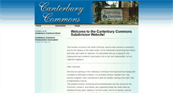 Desktop Screenshot of canterburycommons.org