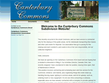 Tablet Screenshot of canterburycommons.org